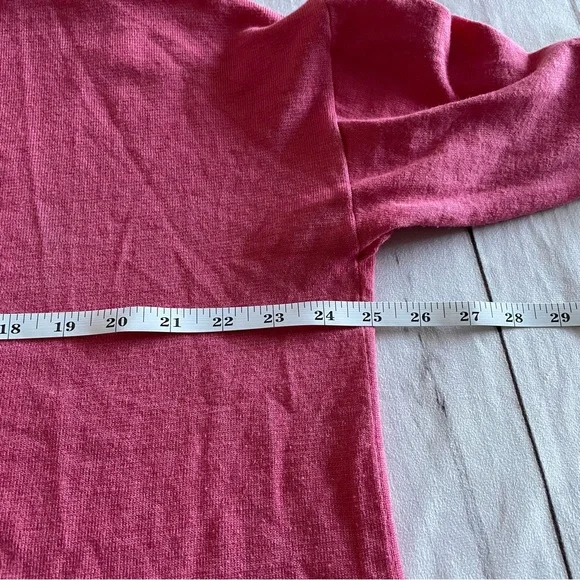 Terra & Sky Open Front Knit Ruffle Cardigan Women’s 0X (14W) Pink Casual Kimono - Picture 10 of 15